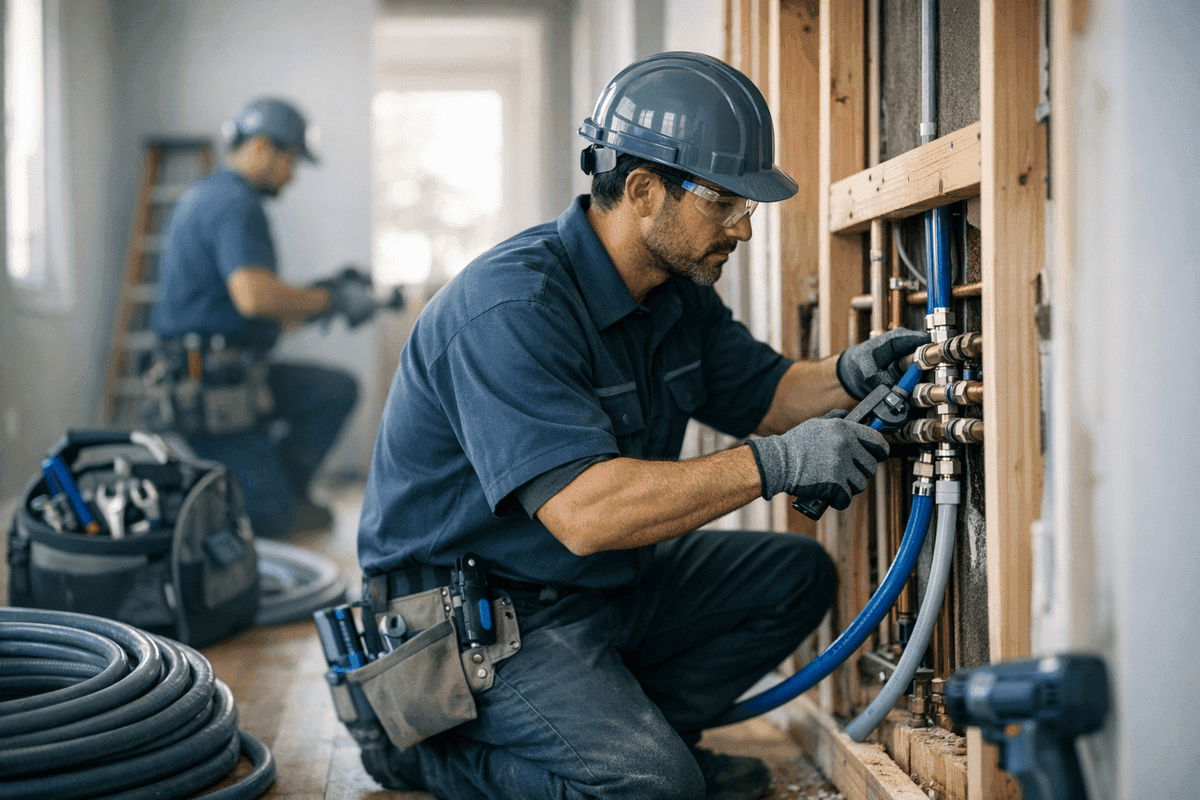 Repiping service by Peters Flo Plumbing