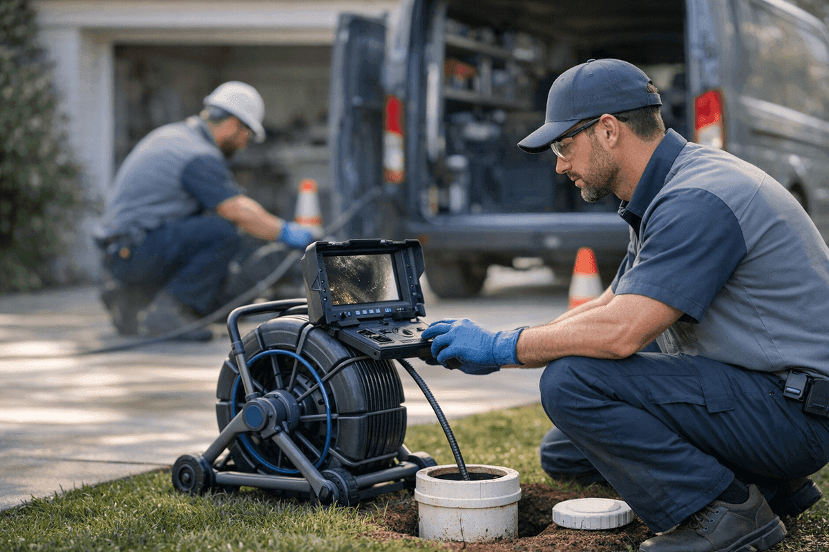 Sewer Line Inspection service by Peters Flo Plumbing
