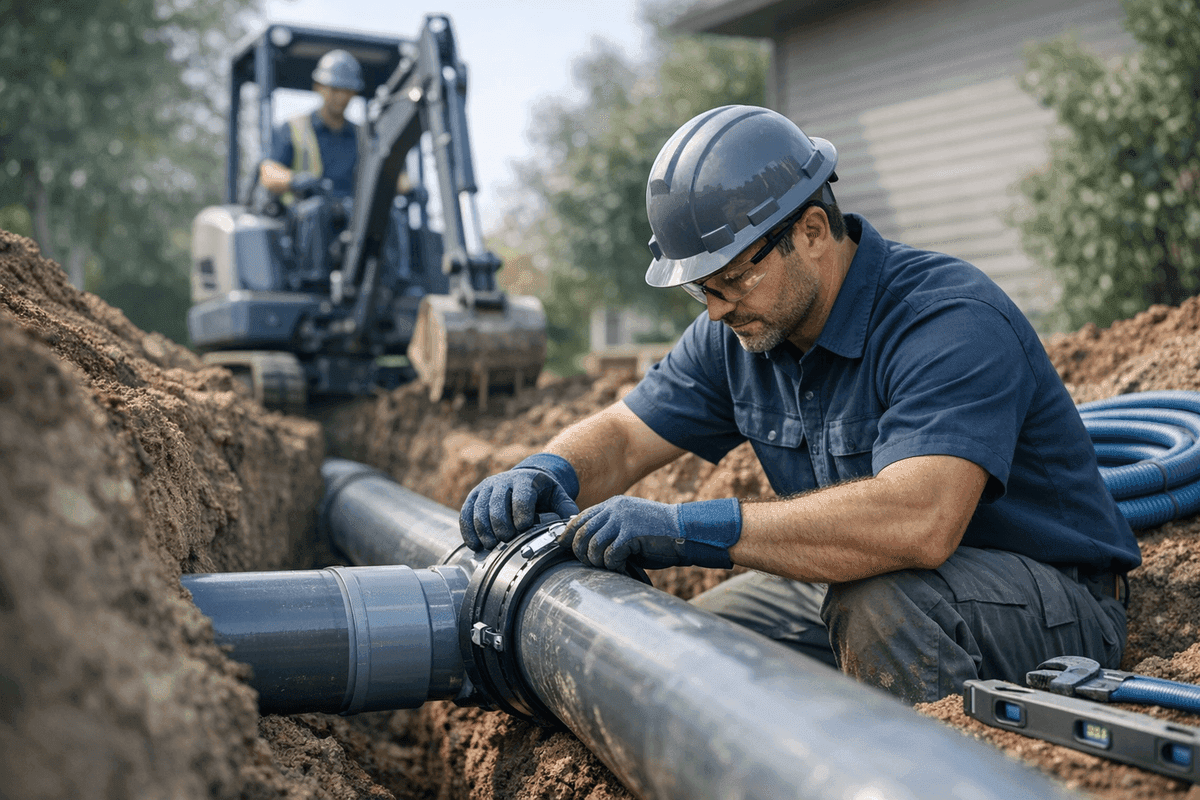 Sewer Line Installation service by Peters Flo Plumbing