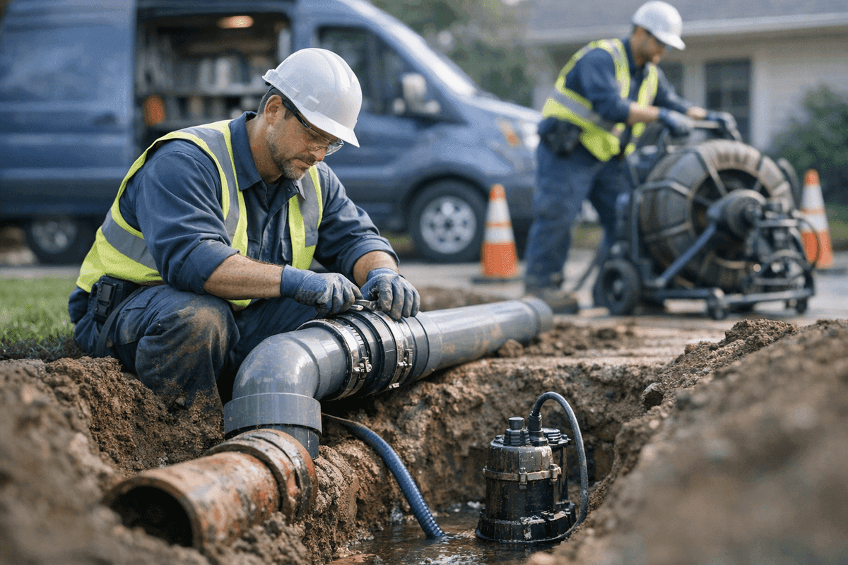 Sewer Line Repair service by Peters Flo Plumbing