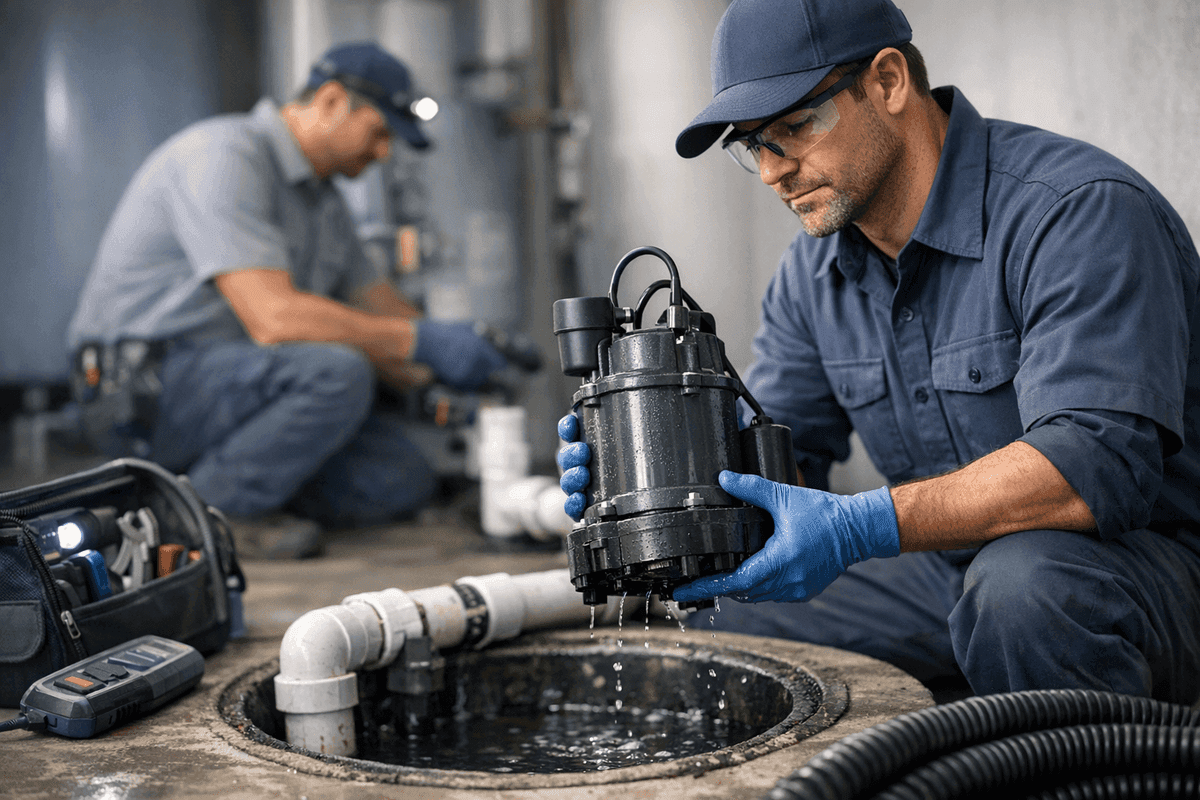 Sump Pump Repair service by Peters Flo Plumbing